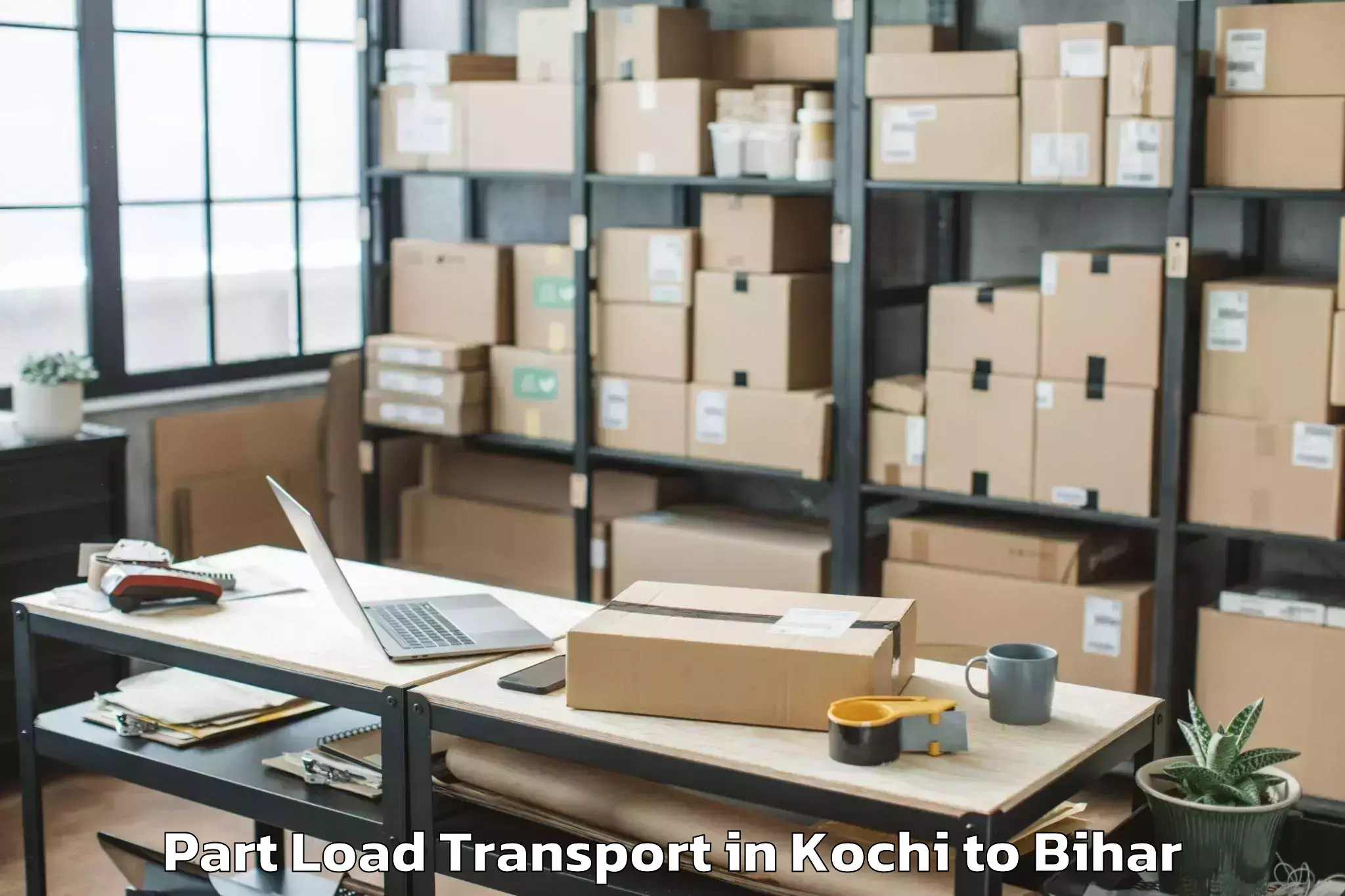 Kochi to Bhargama Part Load Transport Booking